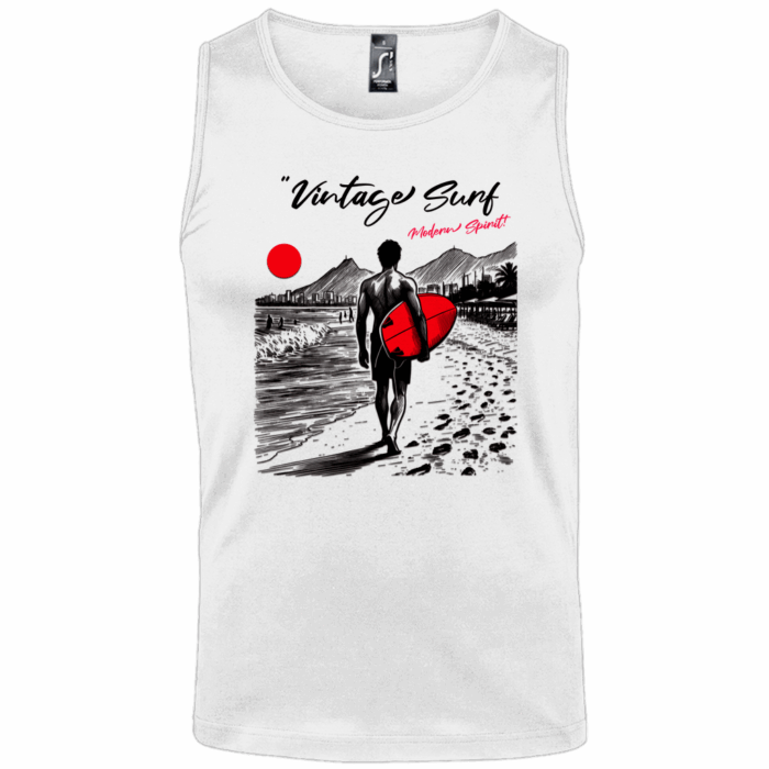 Vintage Surf Tank Top – Herren Muscle Shirt | Stylemyprint – Bild 4