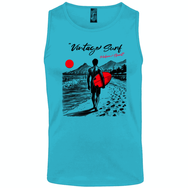 Vintage Surf Tank Top – Herren Muscle Shirt | Stylemyprint