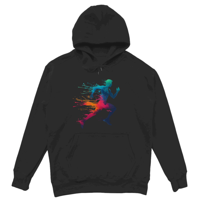 Hoodie – Farbexplosion „Runner Spirit“ – Bild 3