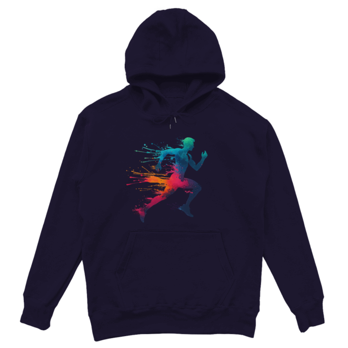 Hoodie – Farbexplosion „Runner Spirit“ – Bild 4