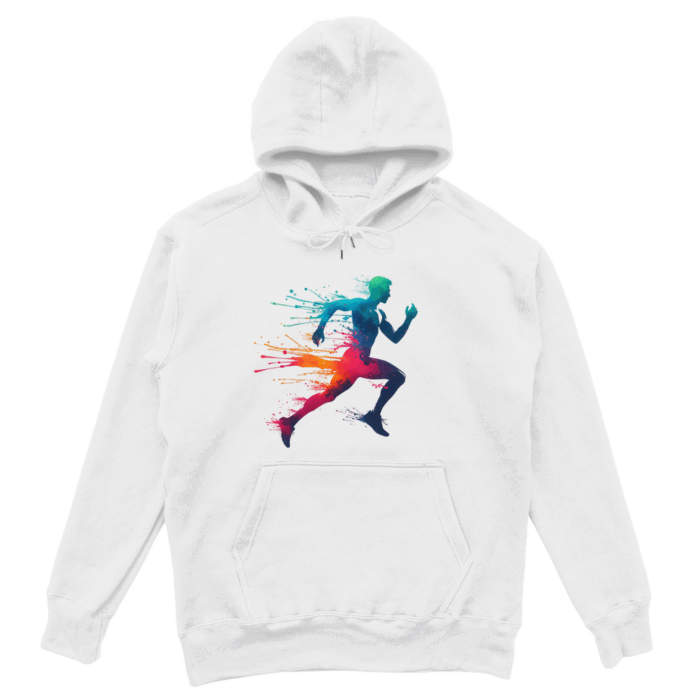 Hoodie – Farbexplosion „Runner Spirit“ – Bild 2